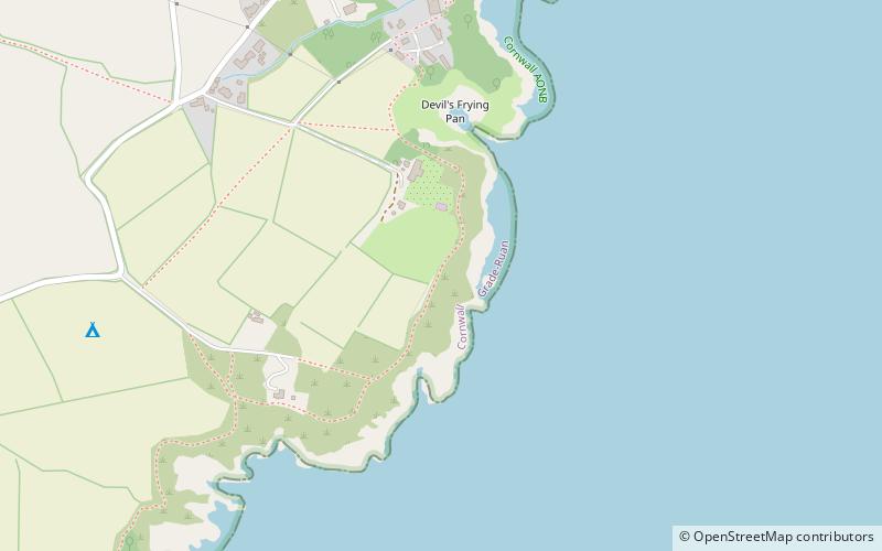 Caerthillian to Kennack location map