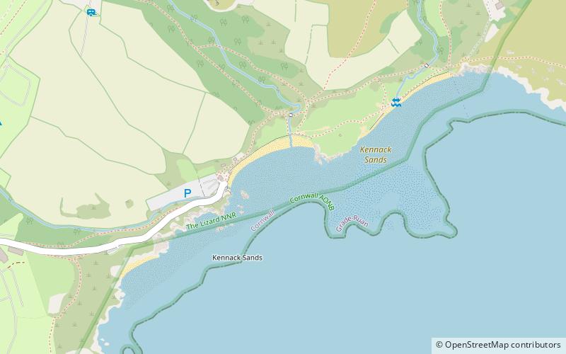 Kennack Sands location map