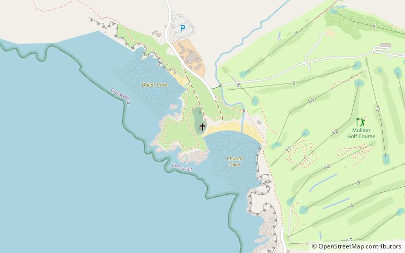 Église Saint-Guénolé de Gunwalloe location map