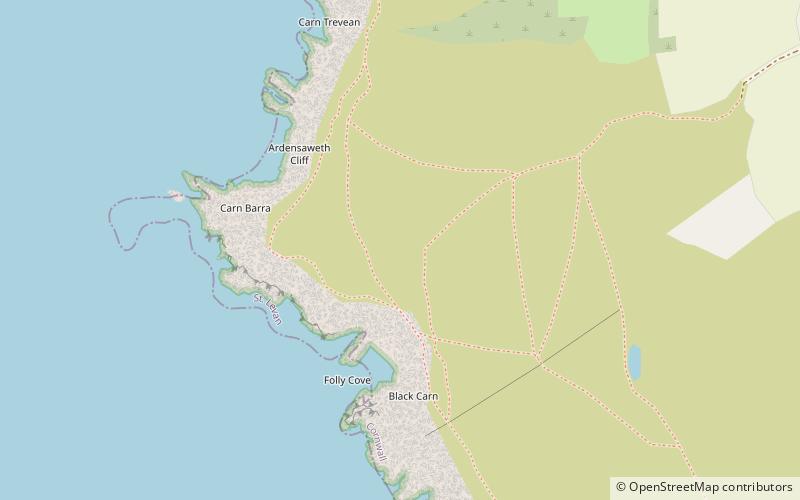 Porthgwarra to Pordenack Point location map
