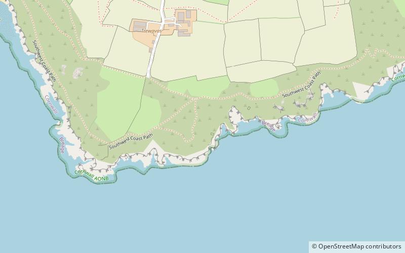 Wheal Trewavas location map