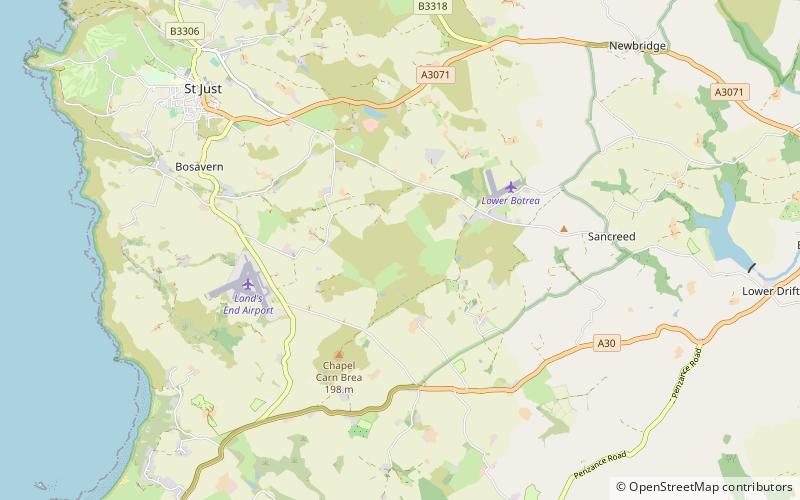 Bartinney Castle location map