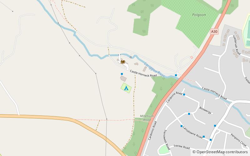 Castle Horneck location map