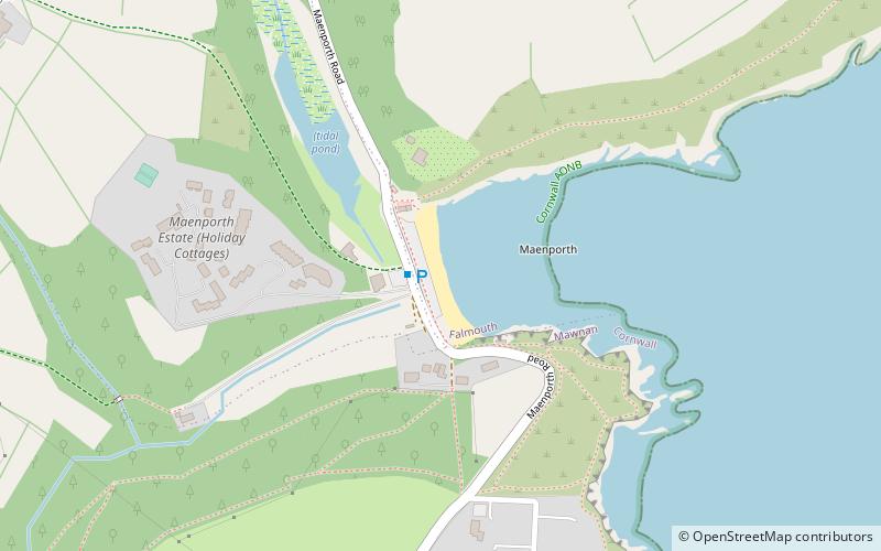 Maenporth location map