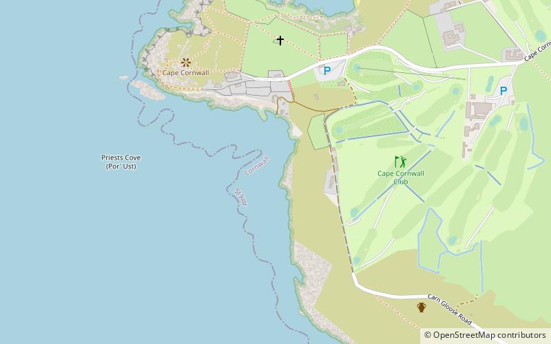 Priest Cove location map