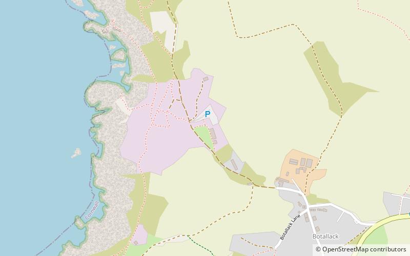 Botallack Mine location map