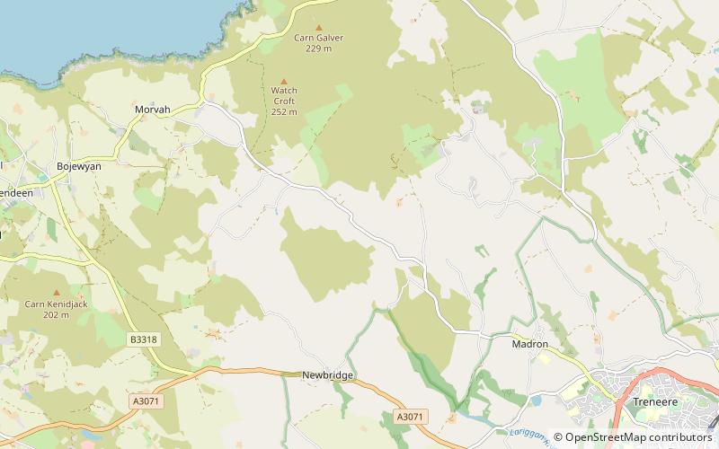 Lanyon Quoit location map