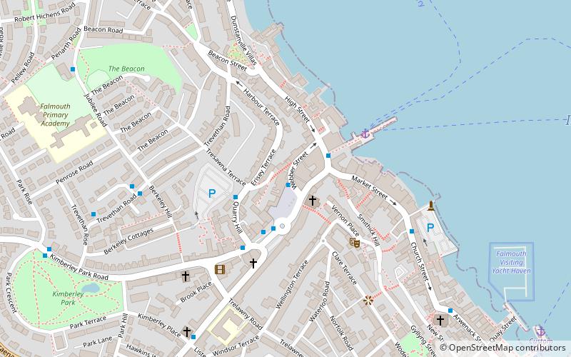 Falmouth Art Gallery location map
