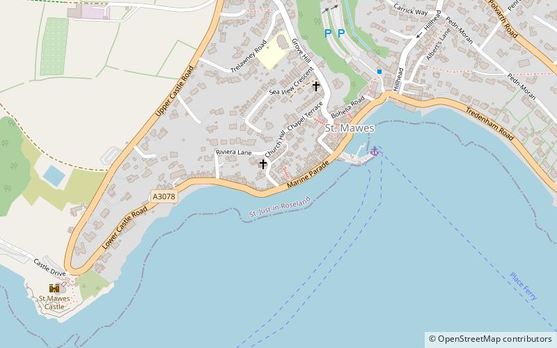 St Mawes' Church location map