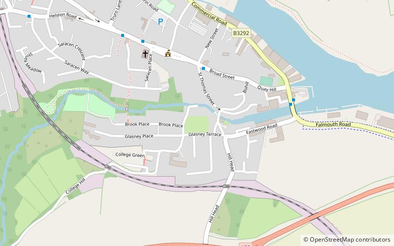 Glasney College location map