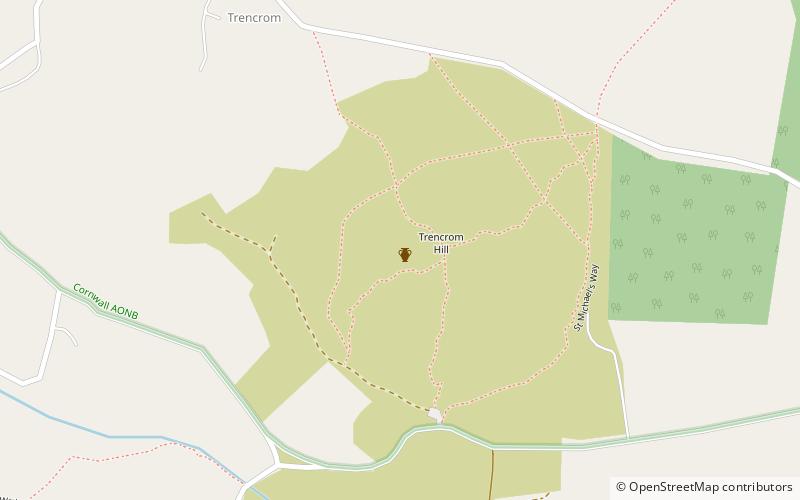 Trencrom Hill location map