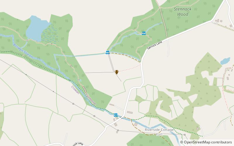 Carwynnen Quoit location map