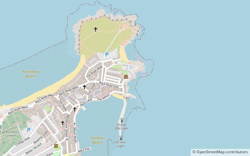 St Ives Museum location map