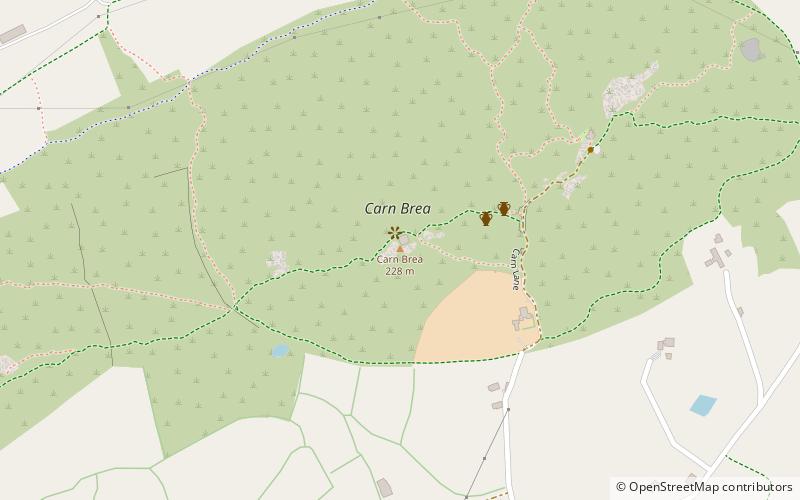 Carn Brea location map
