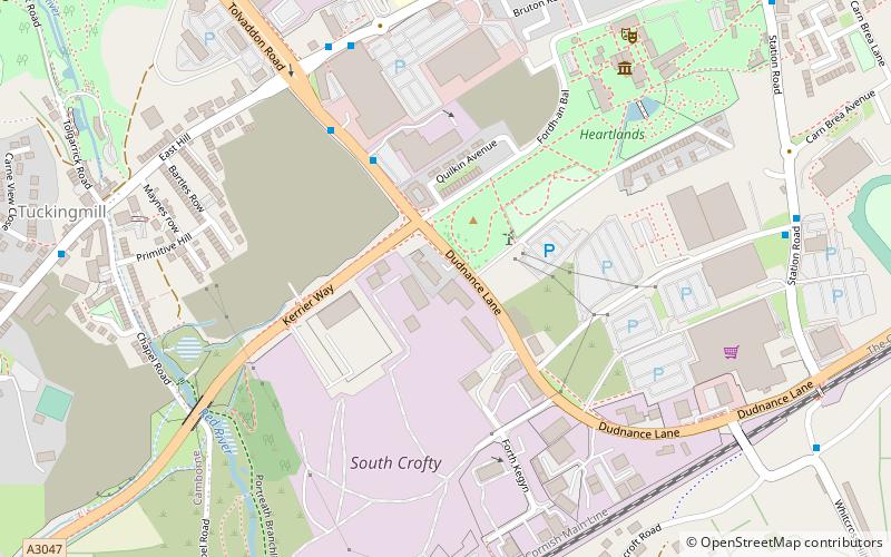 Heartlands Cornwall location map