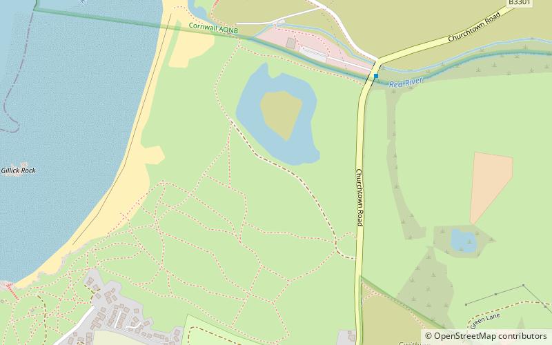 St Gothian Sands location map