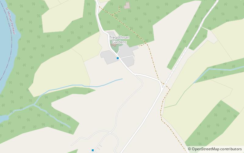 Tregothnan location map
