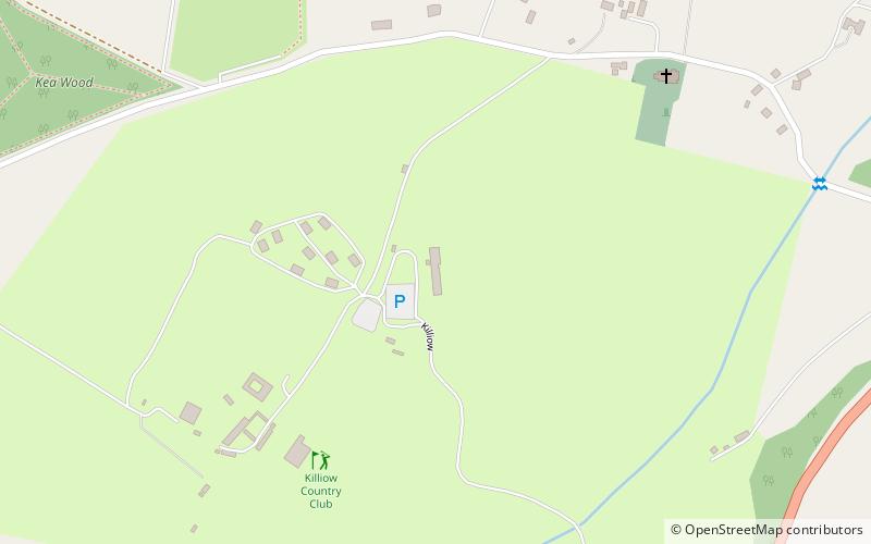 Killiow Golf Course Club House location map