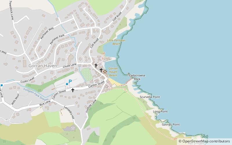 Gorran Haven Beach location map