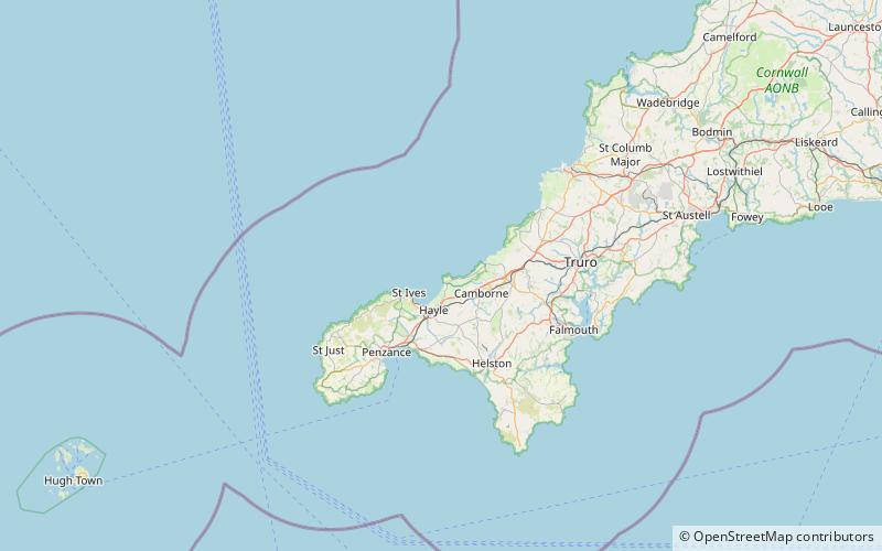Phare de Godrevy location map