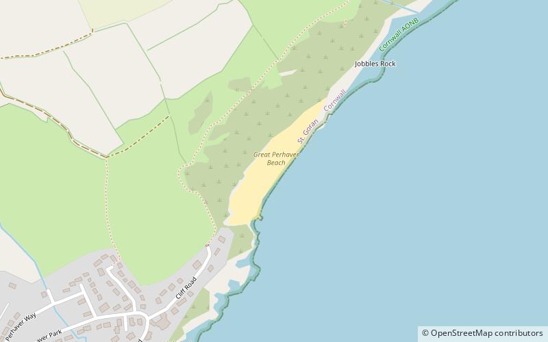 great perhaver beach location map