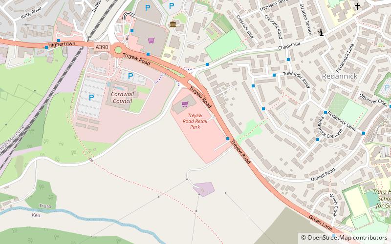 Treyew Road location map