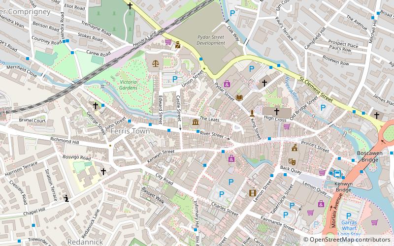 Royal Cornwall Museum location map