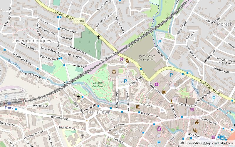 Truro Crown Court location map