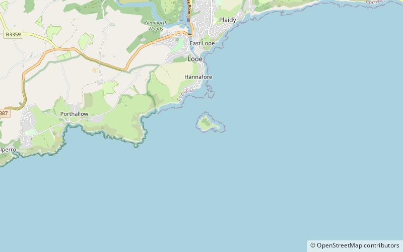 Looe Island location map