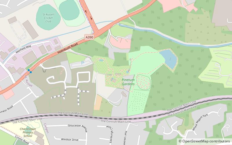 Pinetum Gardens location map
