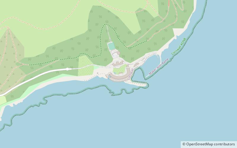 Fort Picklecombe location map