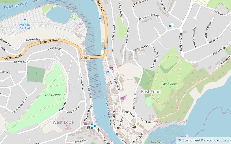 Looe Estuary location map