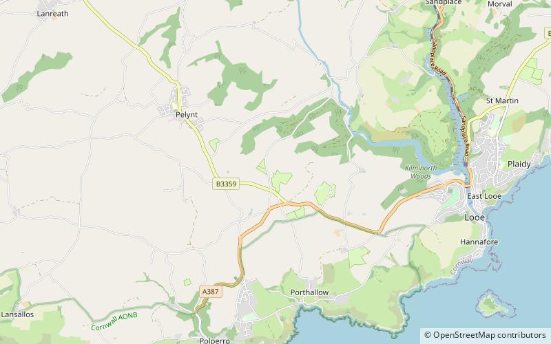 trelawny looe location map