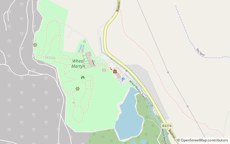 Wheal Martyn location map