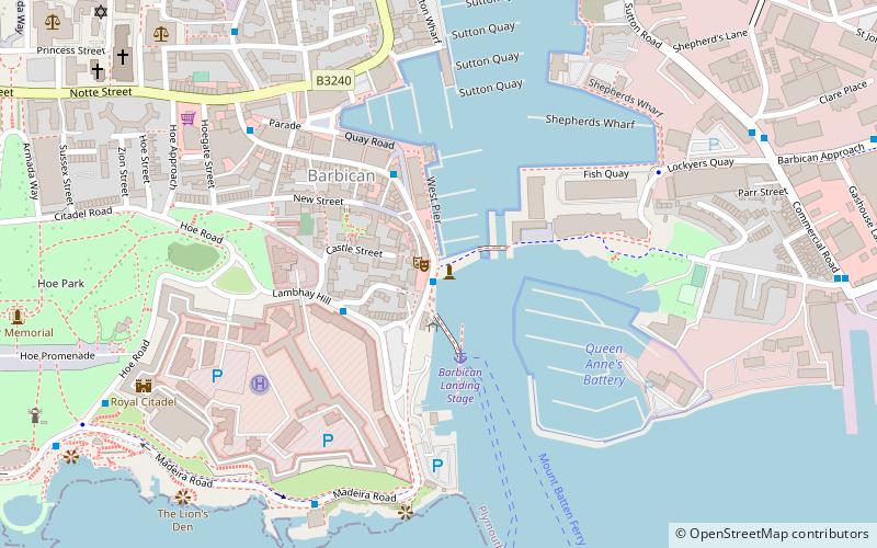 Mayflower Steps location map