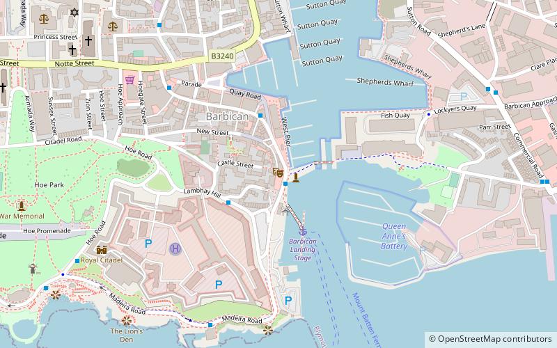 Barbican location map