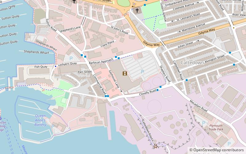 Plymouth Barbican Leisure Park location map