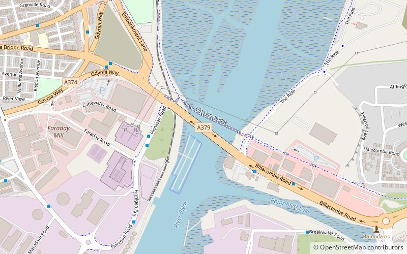 Laira Bridge location map