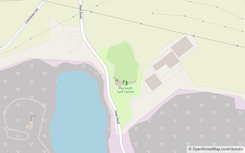 Plymouth Golf Centre location map