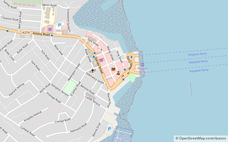 Torpoint Ferry location map