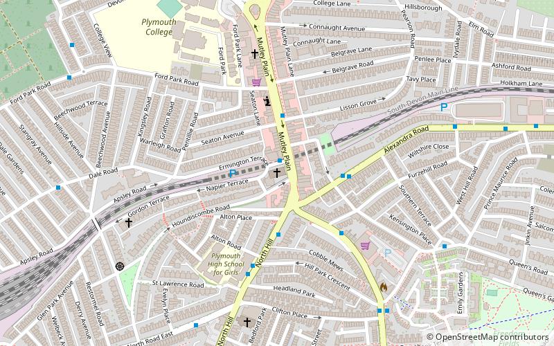 Mutley Baptist Church location map