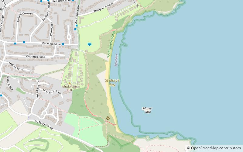 st marys bay brixham location map