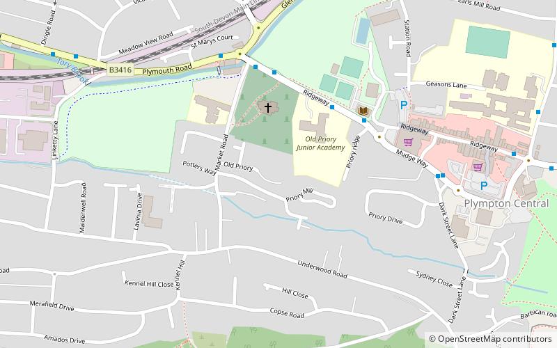 Plympton Priory location map