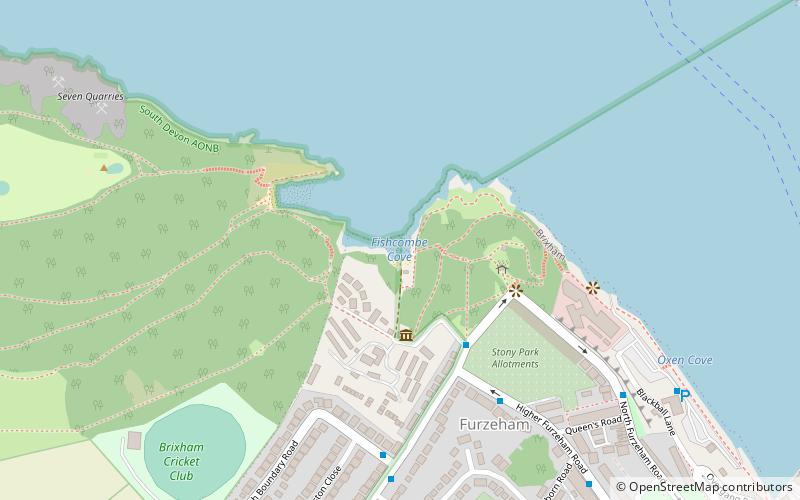 Fishcombe Cove location map