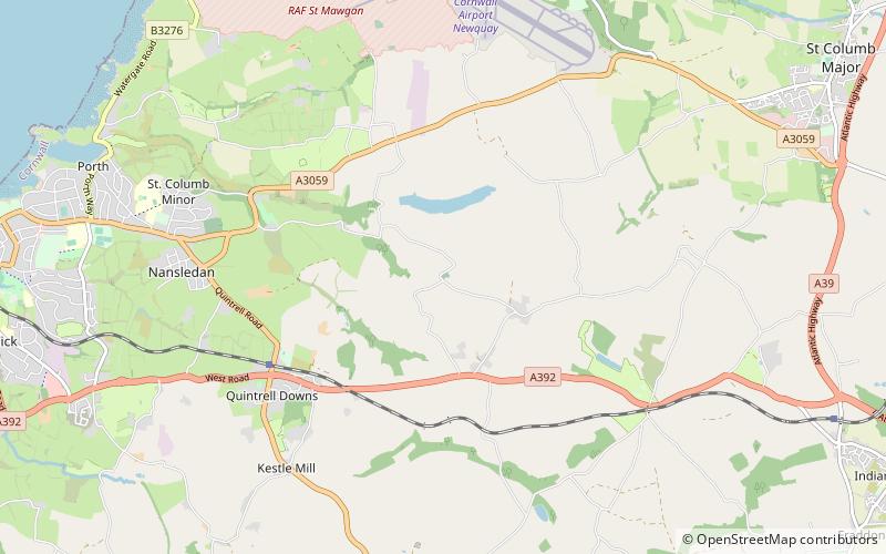 St Colan location map
