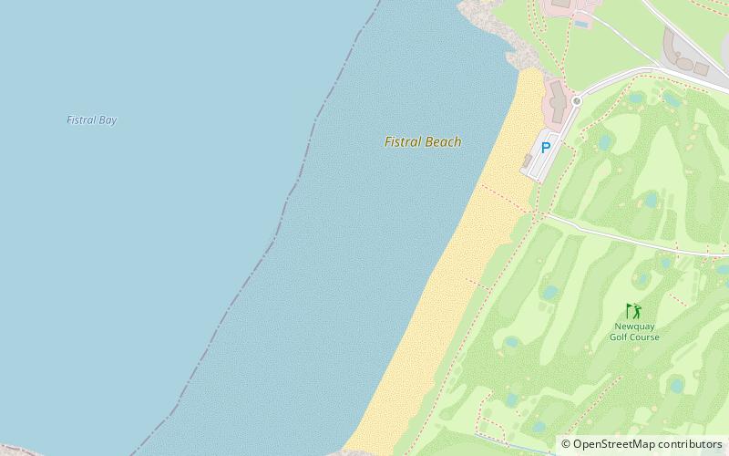 Fistral Beach location map