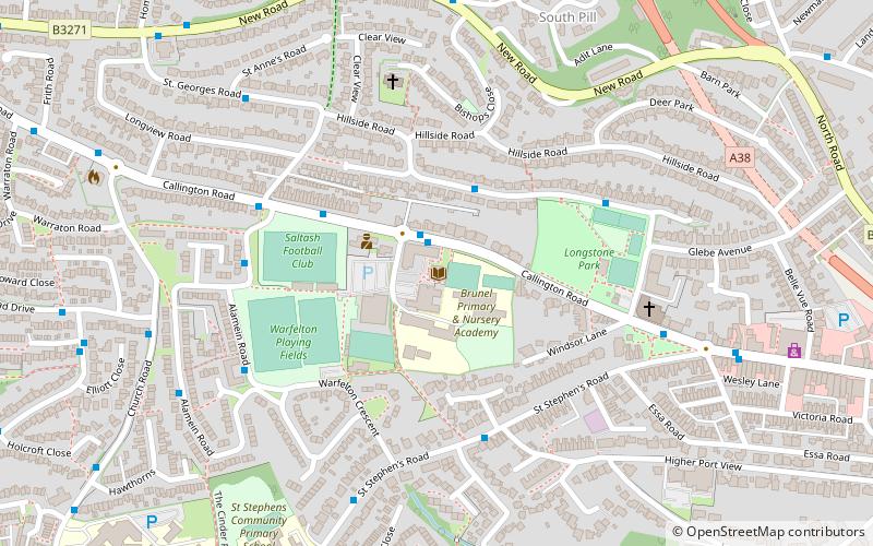 Saltash Library location map