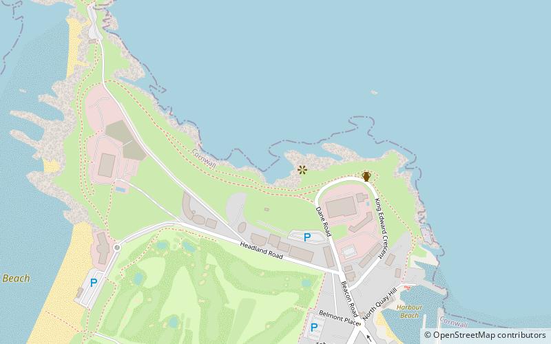 beacon cove newquay location map