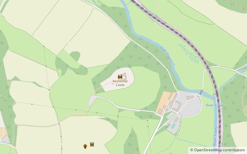 Restormel Castle location map