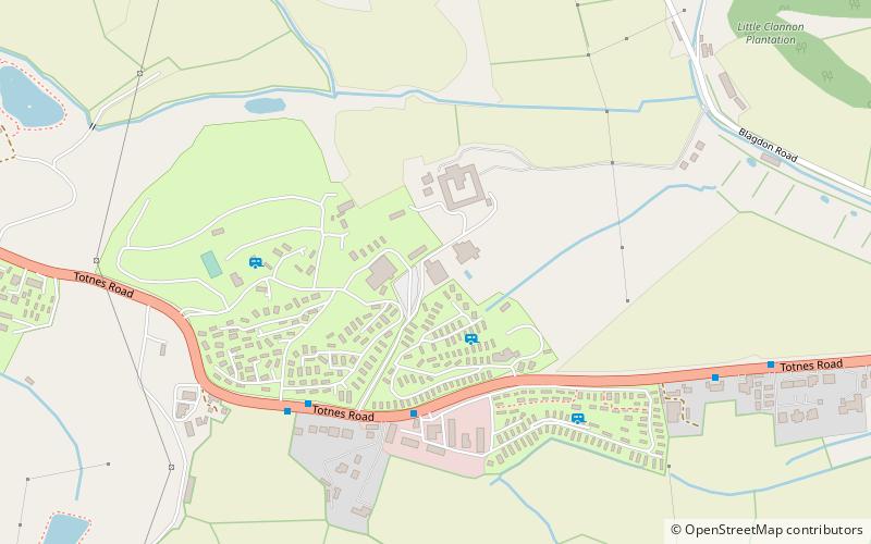 The Blagdon Inn location map